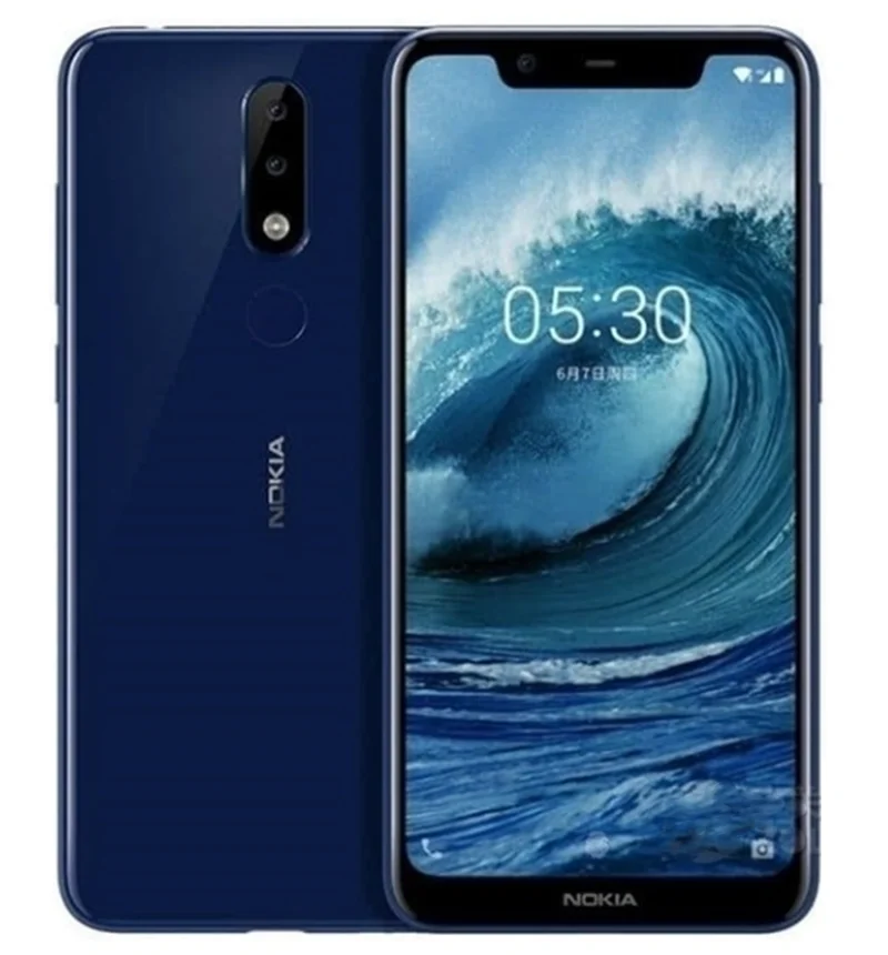 Nokia X5 Smartphone Foto Mobiele Android Globale Oudere Machine Lte Versie Vingerafdruk Full Screen Gebruikte Telefoon