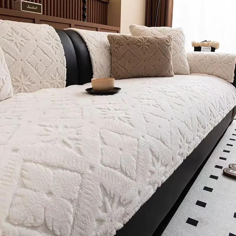 Universal Four Seasons Chenille Sofa Cover Anti-Pet Scratching Couch Protector Mat Wrap Side Living Room Carpet