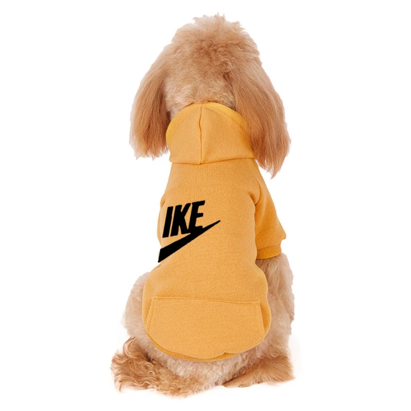 Dog clothes Cartoon pet clothes Kitten clothes Dog plush sweater Autumn and winter warm pet Hoodie Dog jacket