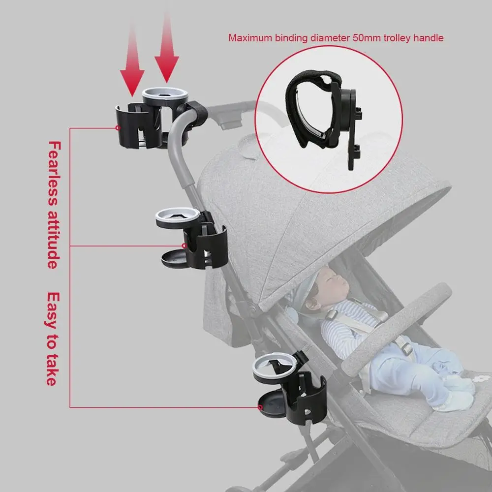 Antislip 360 graden rotatie Waterbekerbeugel Multifunctionele flessenhouder Veiligheidszitje Bekerhouder Dubbele bekerhouder