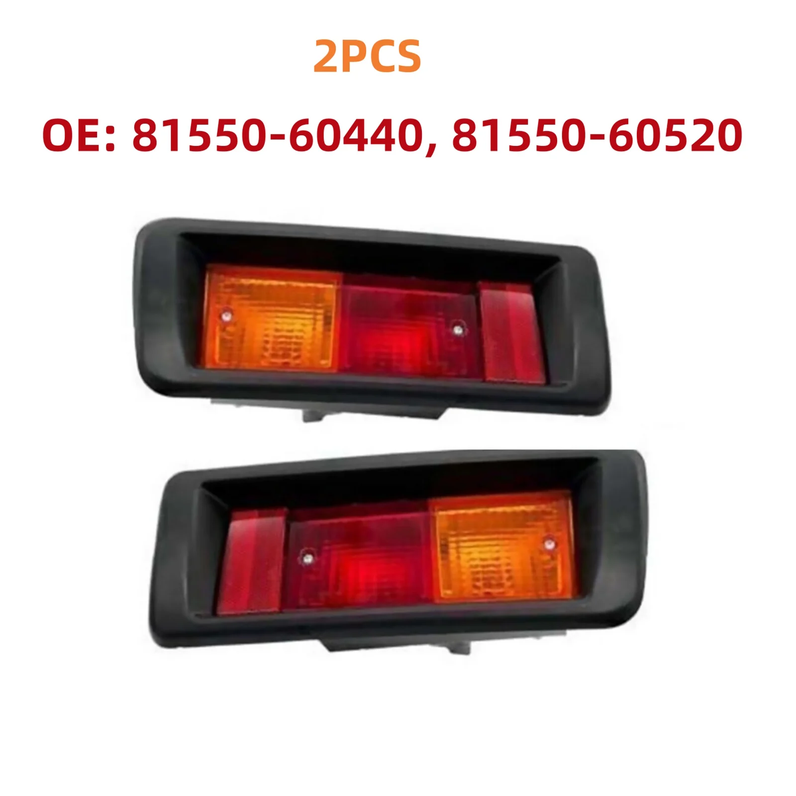 2Pcs 81550-60440 For Toyota Car Rear Bumper Tail Lights Replacement Lamp For Toyota Prado J90 95 1995-2003 Auto Accessories