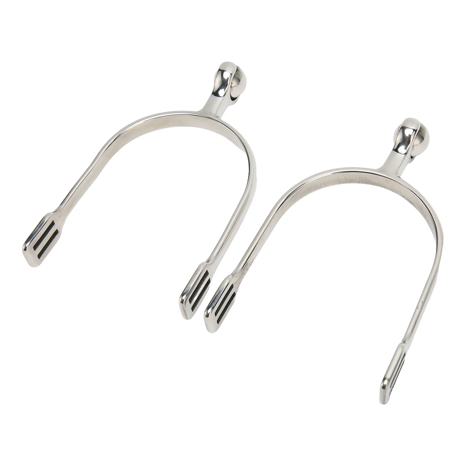 2 قطعة توتنهام الحصان النسائية من الفولاذ المقاوم للصدأ توتنهام غربية لركوب الخيل مع كرة دوارة لمزارع تدريب الخيل #4