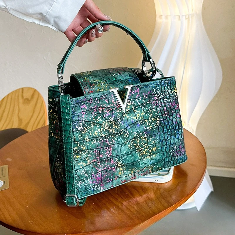 

​ 2025 Новая женская модная сумка через плечо, многосторонняя сумка через плечо, регулируемый ремень, универсальная, для повседневного использования ​ Сумки-тоут для женщин