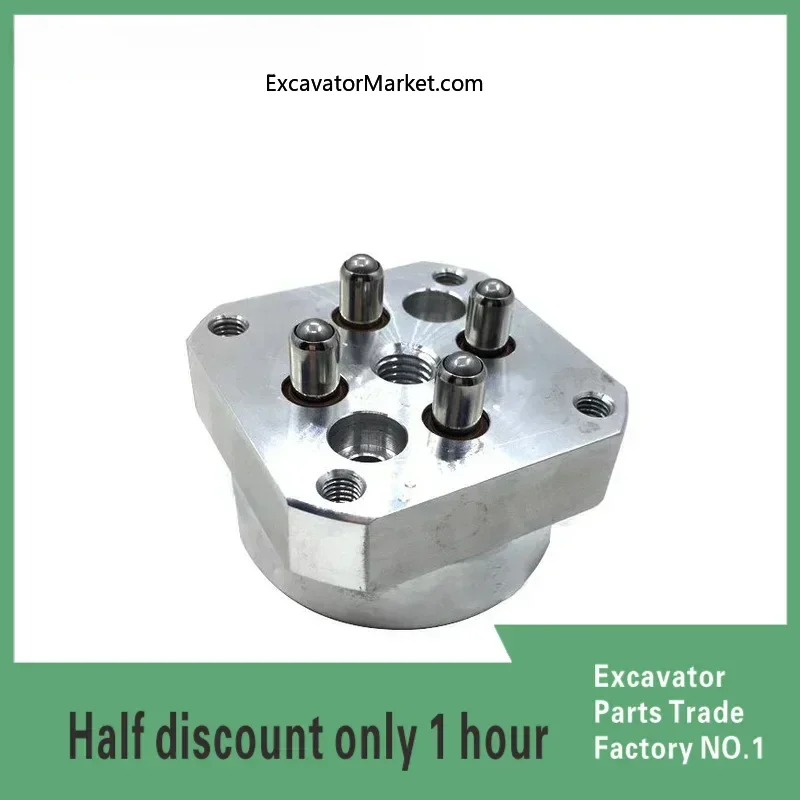 Excavator Accessories Excavator Hitachi EX/ZAX70/120/200-6 Joystick Handle Bullet Head Small Assembly Aluminum Seat Pilot Valve