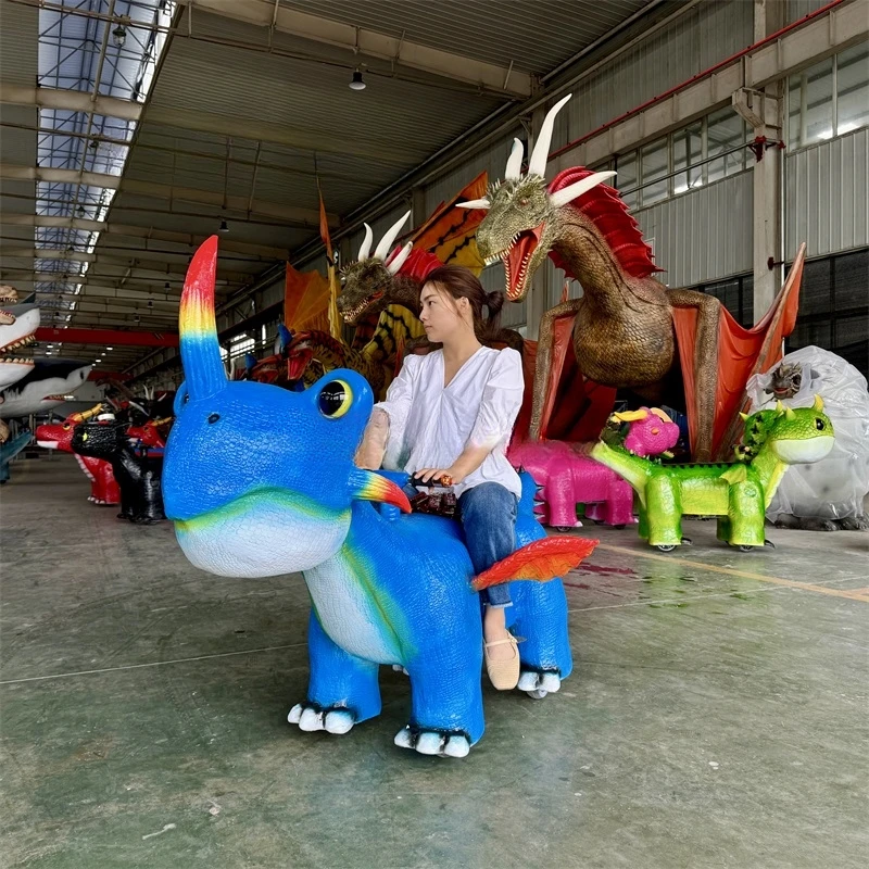 Outdoor Playground Electrical Scooter Dinosaur Animal Toy Battery Car