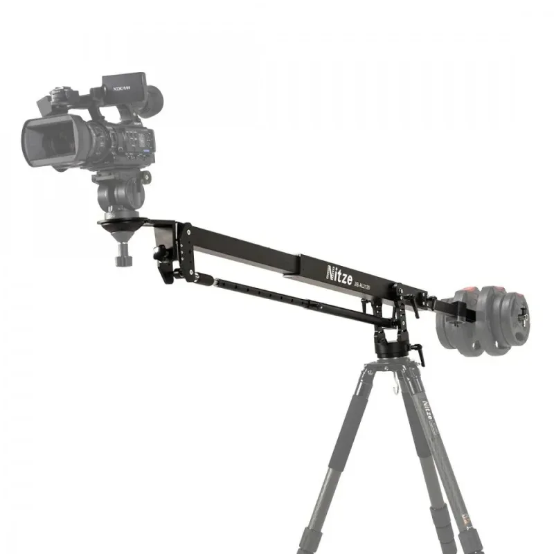 Nitze câmera profissional jib guindaste braço pan 100mm tigela quilith carry bag 20kg carga, para vídeo dslr micro único