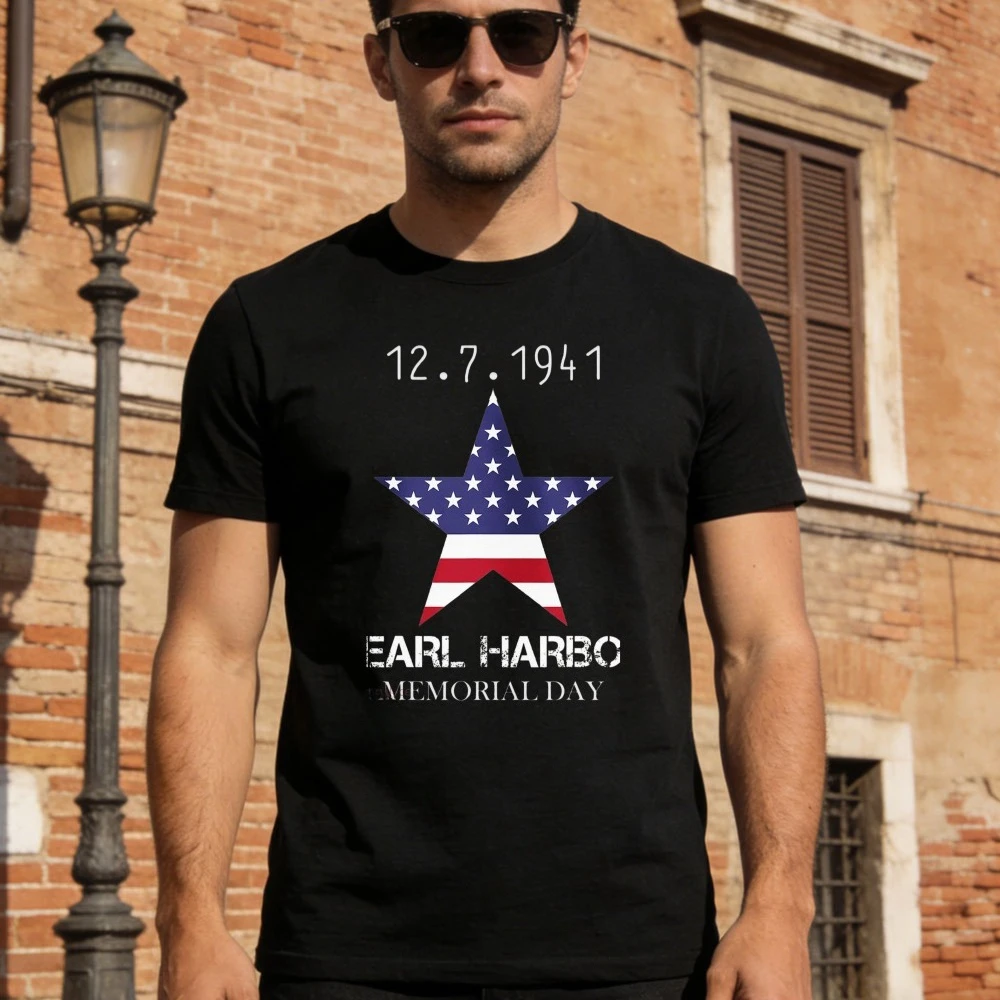 Pearl Harbor Memorial Day T-Shirt Fashion Casual Men T Shirt Oversized O-neck Tops Short Sleeve T-shirt Streetwear