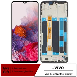 Original For VIVO Y35 LCD Display Screen Touch Panel Digitizer For VIVO Y35 4G/5G LCD Display