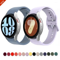 Silicone Strap For Samsung Galaxy Watch 7 6 5 4 44mm 40mm 45mm Sport Watch Replacement Band For Watch 6 4 Classic 47mm 43mm 46mm