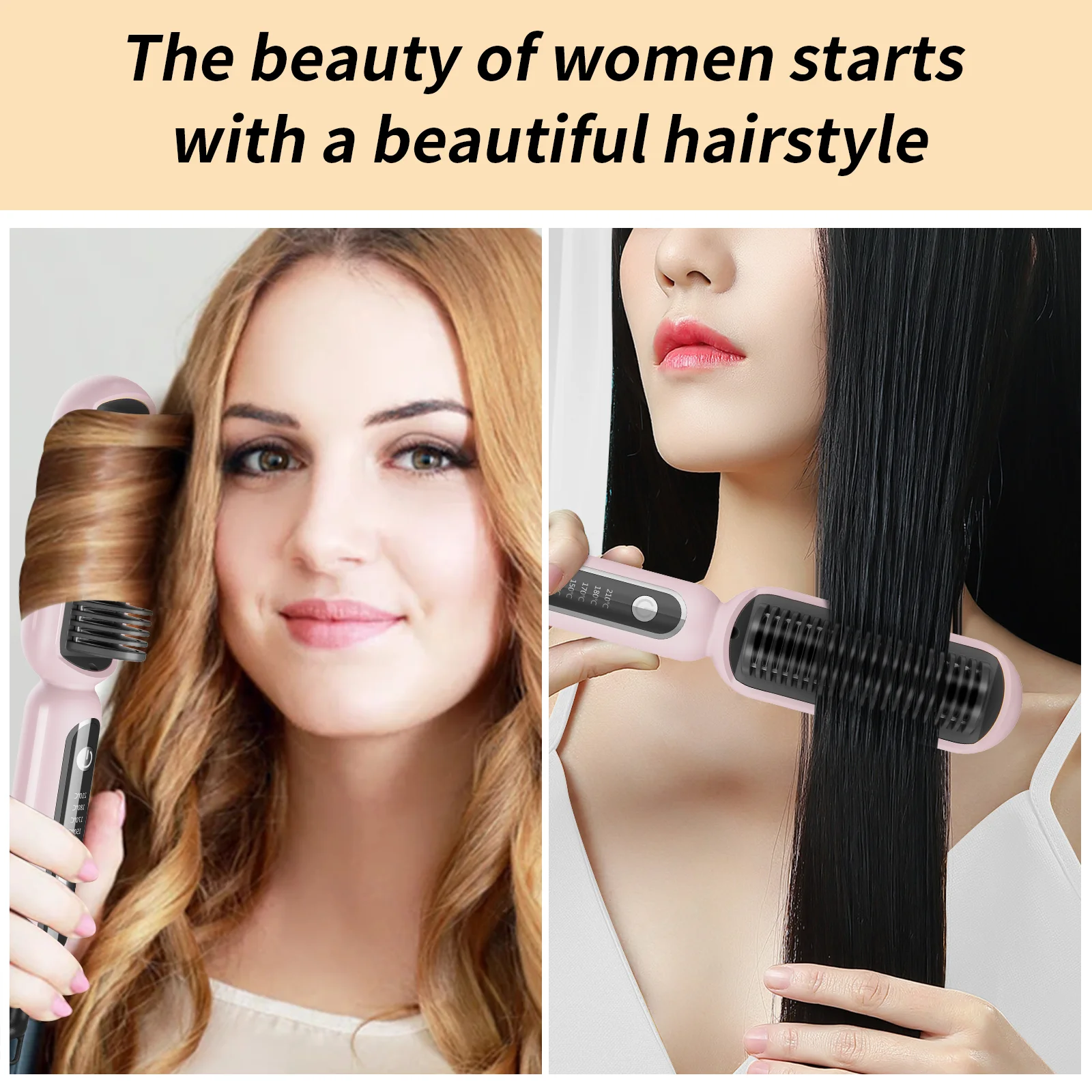 Anti Frizz Negative Ion Electric Hair Straightener Comb Perfect For Creating Smooth Hairstyles Repair Damaged Hair Reduce Static