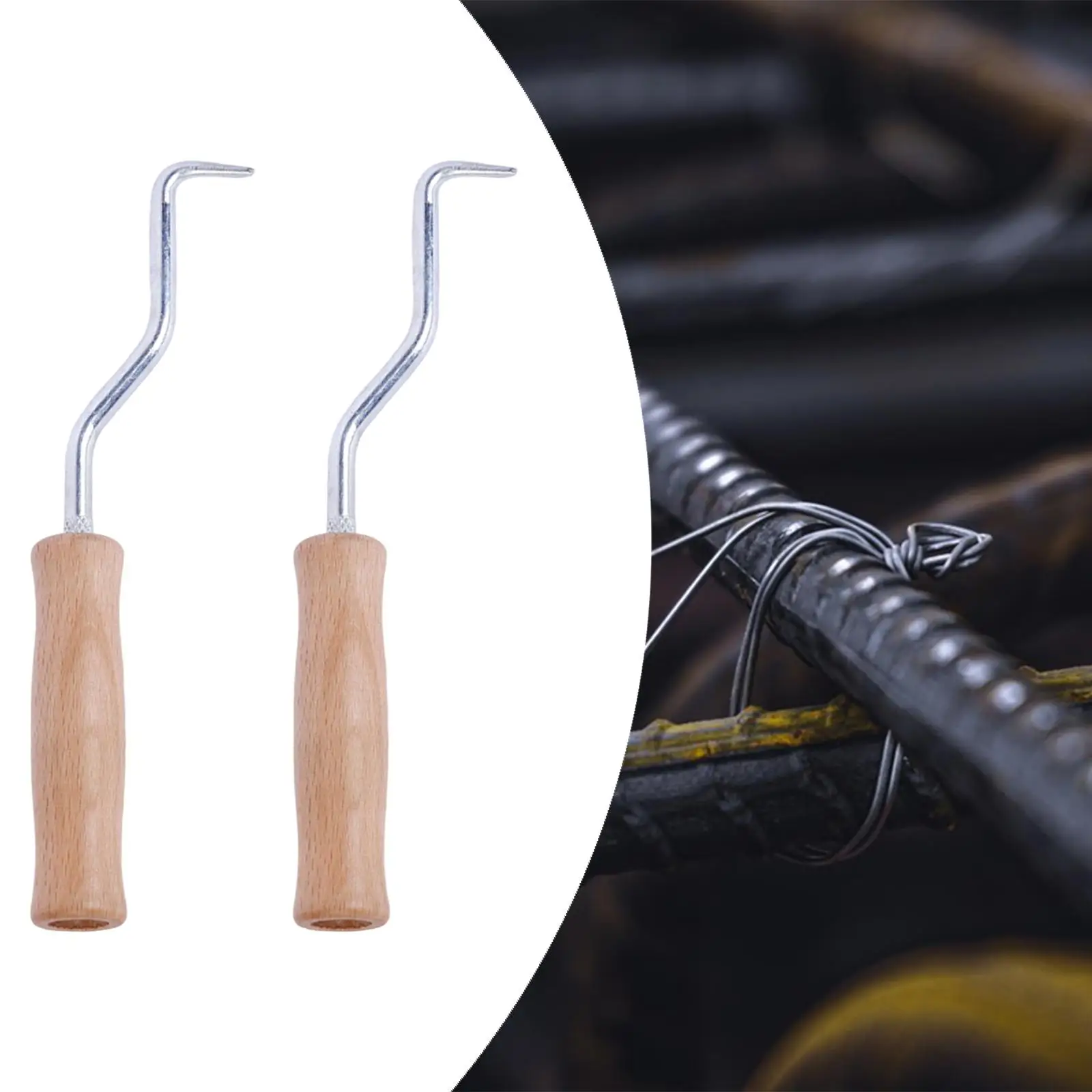 

2Pcs Wire Twisters, Concrete Metal Wire Twisting Fence Tools Hand Tools Sturdy Portable Labor Saving Pull Tie Wiring Twisters