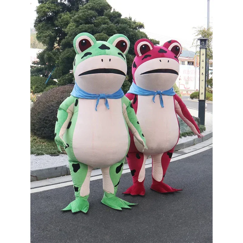 2024, милый надувной костюм ляльки-лягушки из мультфильма, дух, прогулочная кукла для взрослых, костюм Bzarre, активности, сценический реквизит M17