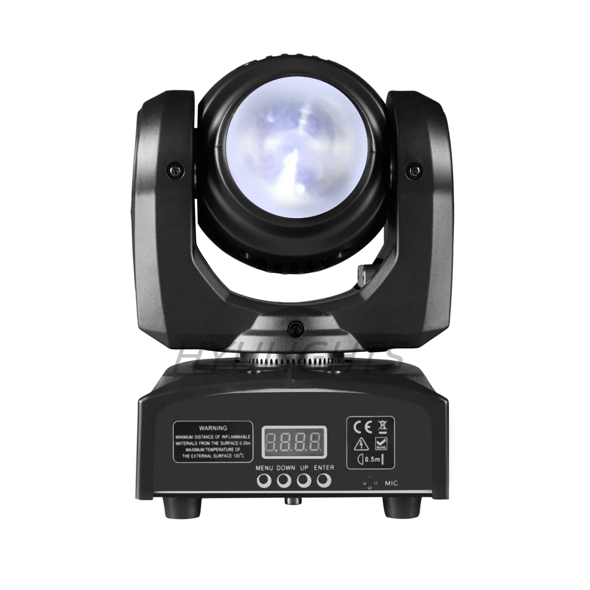 Imagem -03 - Dupla Face Wash e Beam Mini Led Moving Head 360 ° Rotatio Infinito 4in Wash Light com 15w Rgbw Disco dj Stage Iluminação