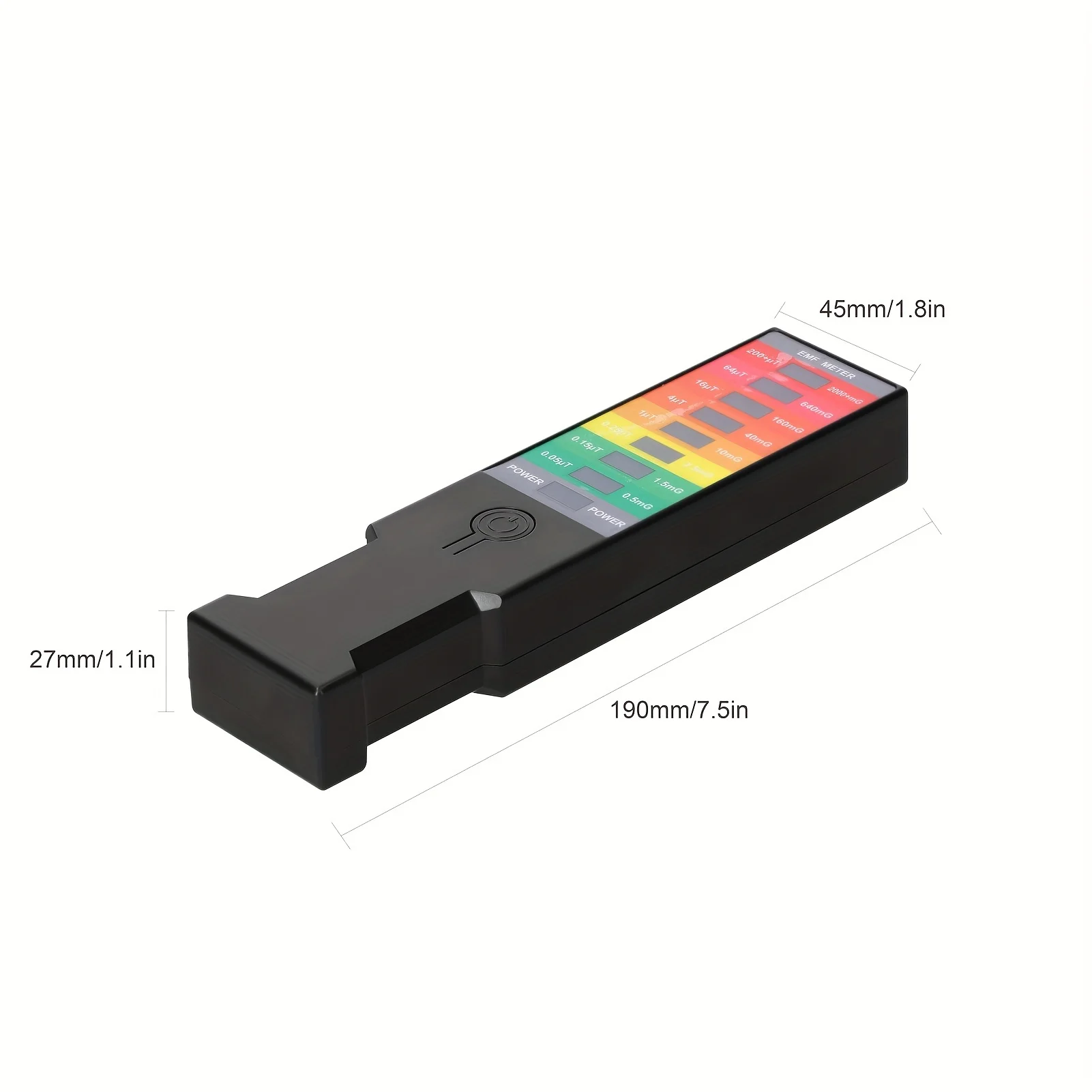 Miernik pola elektromagnetycznego EMF Gaussian Ręczny monitor pola magnetycznego Detektor elektromagnetyczny Miernik Gaussian 9LED