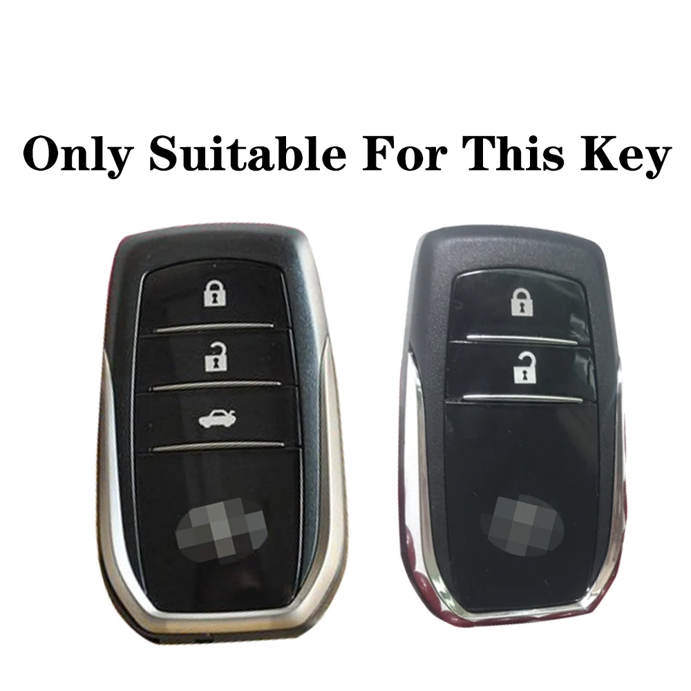 2 Buttons Car Remote Key Case Fob Shell for Toyota Chr Rav4 Auris Avensis Prius Aygo Camry Corolla Land Cruiser 200 Prado Crown