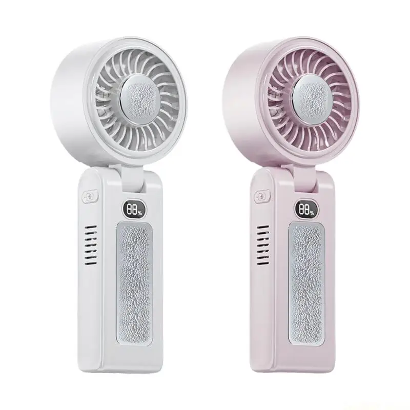 D0AB Rechargeable Cooling Fan Handheld Electric Fan 3600mAh Battery Plastic Texture Perfect for Outdoor Camping and Working