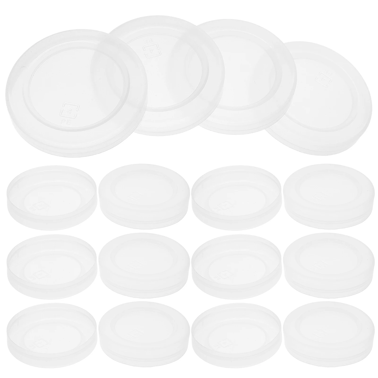 

30pcs Bottle Caps Leak Proof PE Material Protective Lids for Milk Jars Jelly Cups Baby Yogurt Glass Bottles Sealing Home Daily