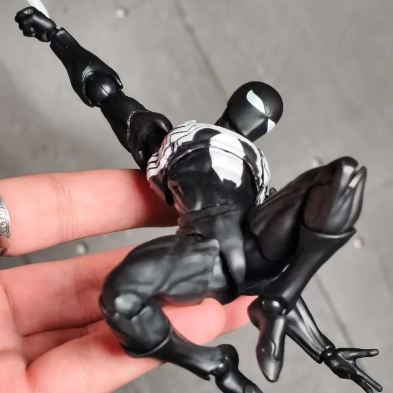 

В наличии Ct Toys Фигурка Человека-паука Mafex 147, симбиотичный черный костюм Venom, удивительная аниме-фигурка Человека-паука, подарки, игрушки