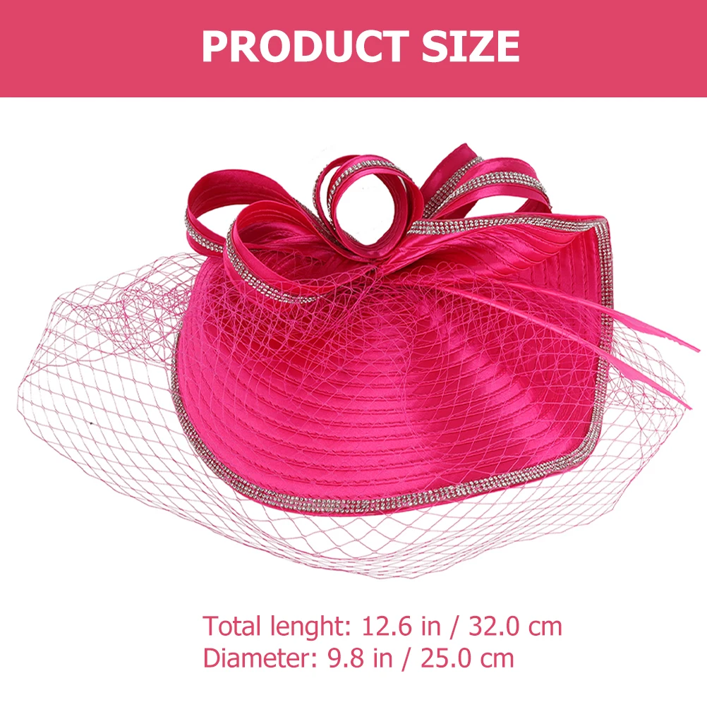 

Shiny Mesh Yarn Hats Women Fascinators Artificial Bridal Tea Party Occasions Headbands Hair Accessories