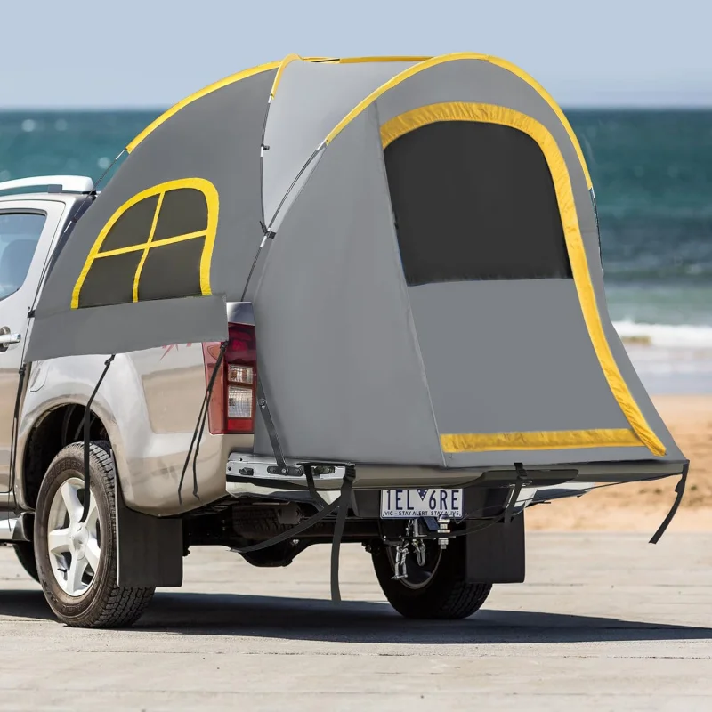 

Waterproof PU2000mm Double Layer Truck Bed Tent Portable Camping Shelter for Pickup