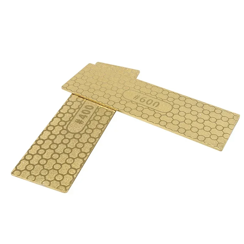 DMD new titanium-plated diamond whetstone portable whetstone outdoor tools golden whetstone home kitchen essential tools