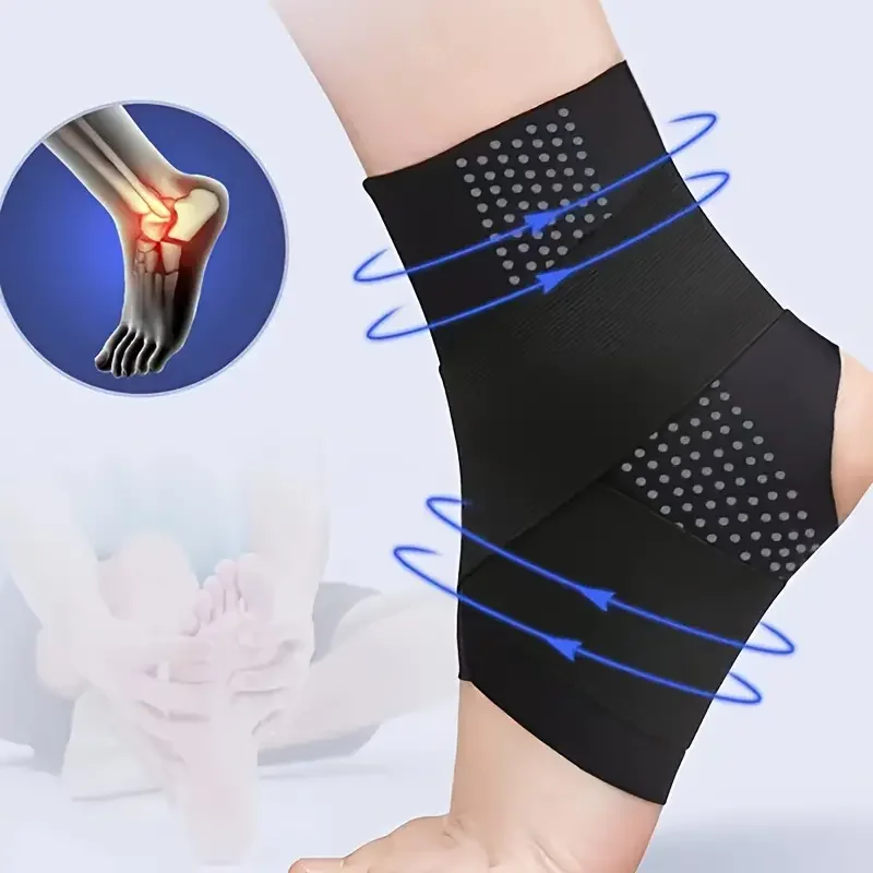 1PC Pressure Strap For Ankle Protection Compression Ankle Brace For Women & Men Black Anti Slip Straps Fasciitis & Injuries