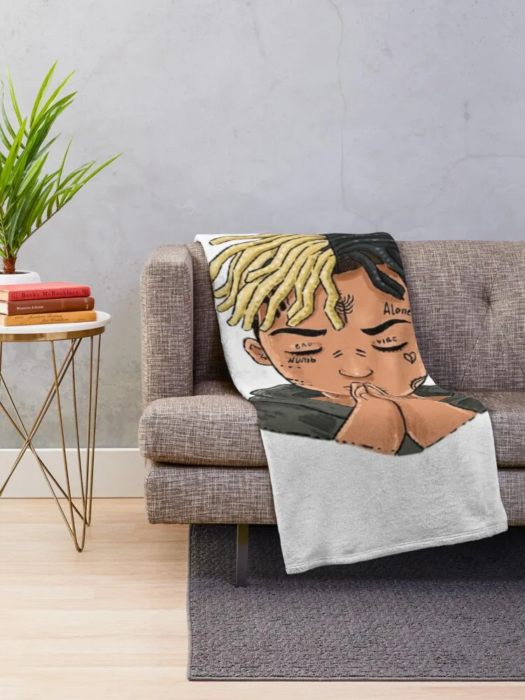 XXXTentation draw cartoon RIP legend Rap Throw Blanket anime Moving Furry Blankets