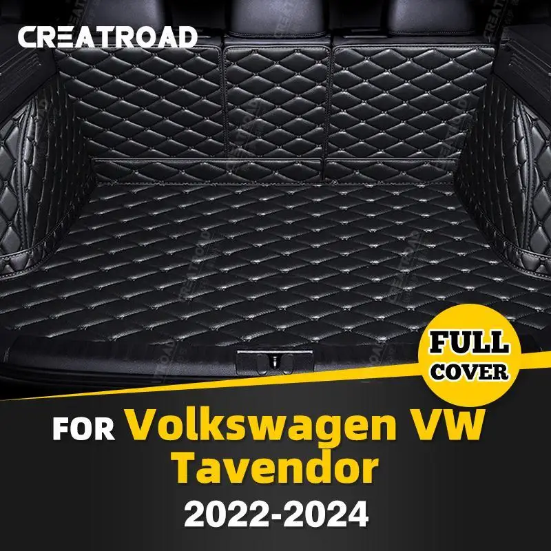 

For Volkswagen VW Tavendor 2022-2024 Auto Full Coverage Trunk Mat Car Protective Pad Cargo Liner Interior Accessories