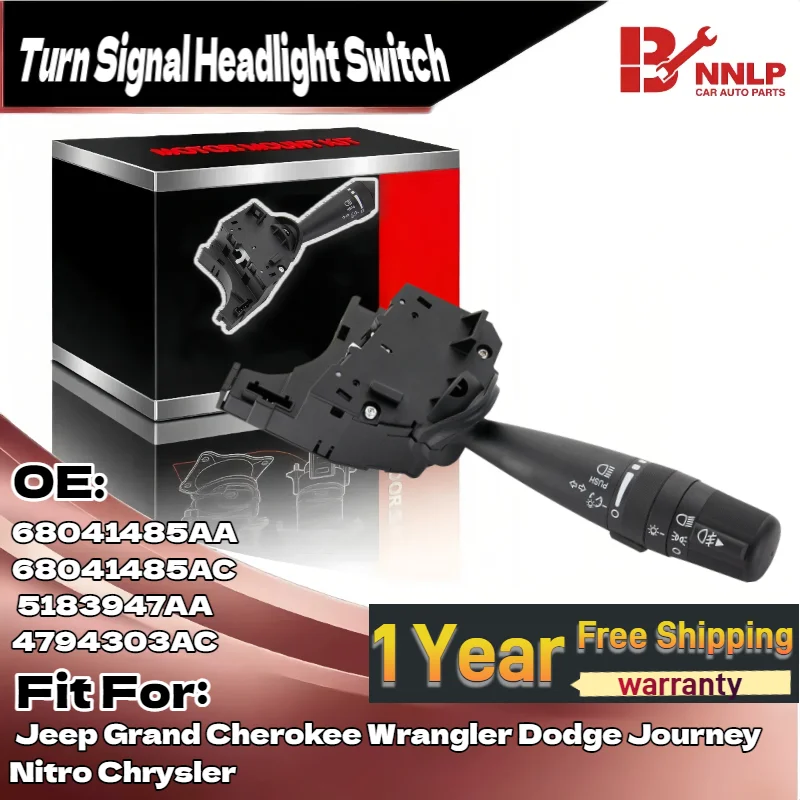 

Переключатель указателя поворота для Jeep Grand Cherokee Wrangler Dodge Journey Nitro Chrysler 68041485AA 68041485AC 5183947AA 4794303AC