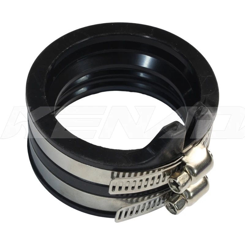 Rubber Intake Coupler Custom 45.5mm ID 55mm OD Throttle Body Boot For CB XMAX 250 300 FORZA 250 300 350 With Clamps