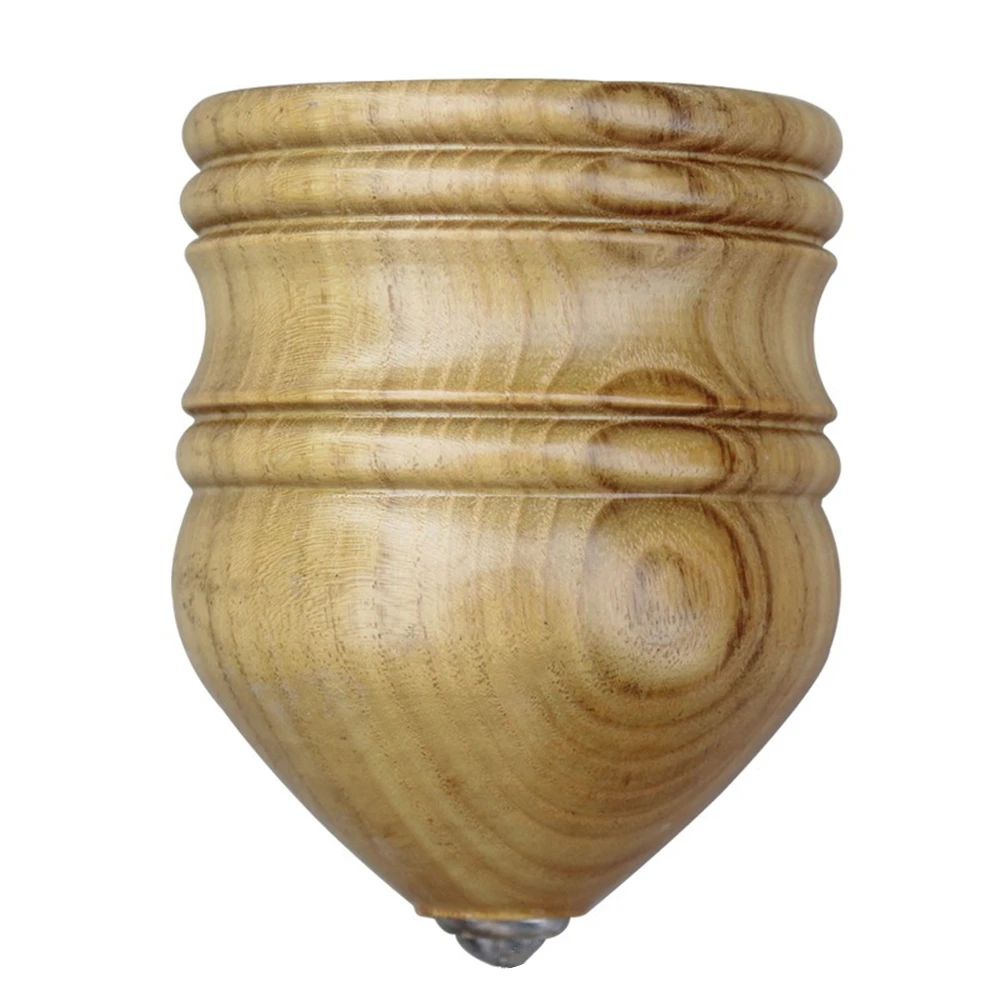 

Solid Wood Gyroscope, Suitable for Children, Diameter 6cm, Fixed Steel Ball, Glowing Spinning Top Toy with Whip Rope