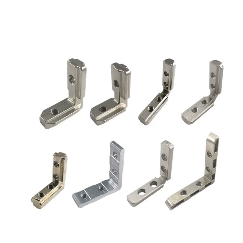 10pcs/lot L Shape Inner Corner Joint Bracket with Screw and Wrench for 2020 3030 4040 Aluminum Extrusion Profile