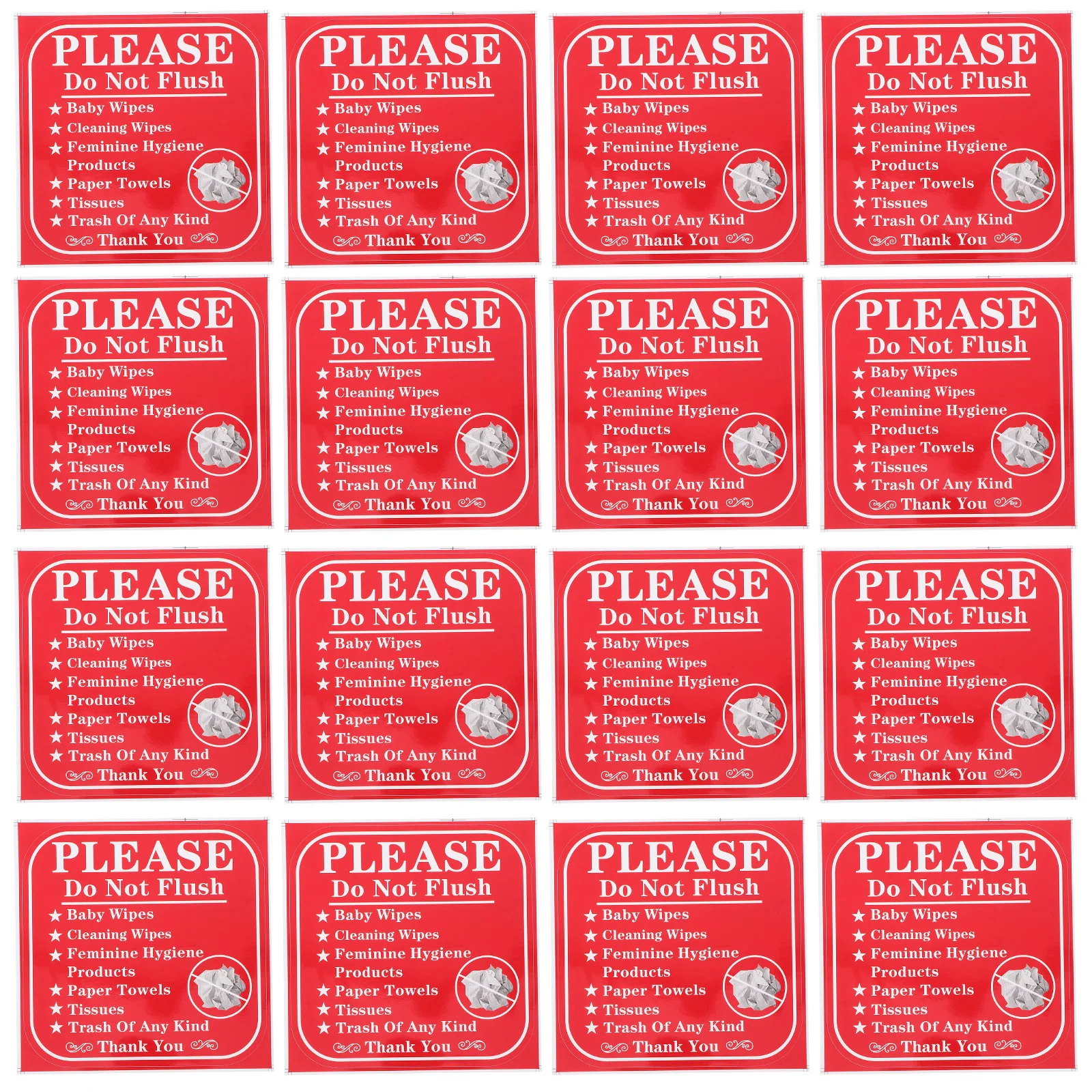 24 Uds. Pegatinas para no al ras, calcomanías de información para el baño, fáciles de aplicar, quitar, por favor, no al ras pegatinas