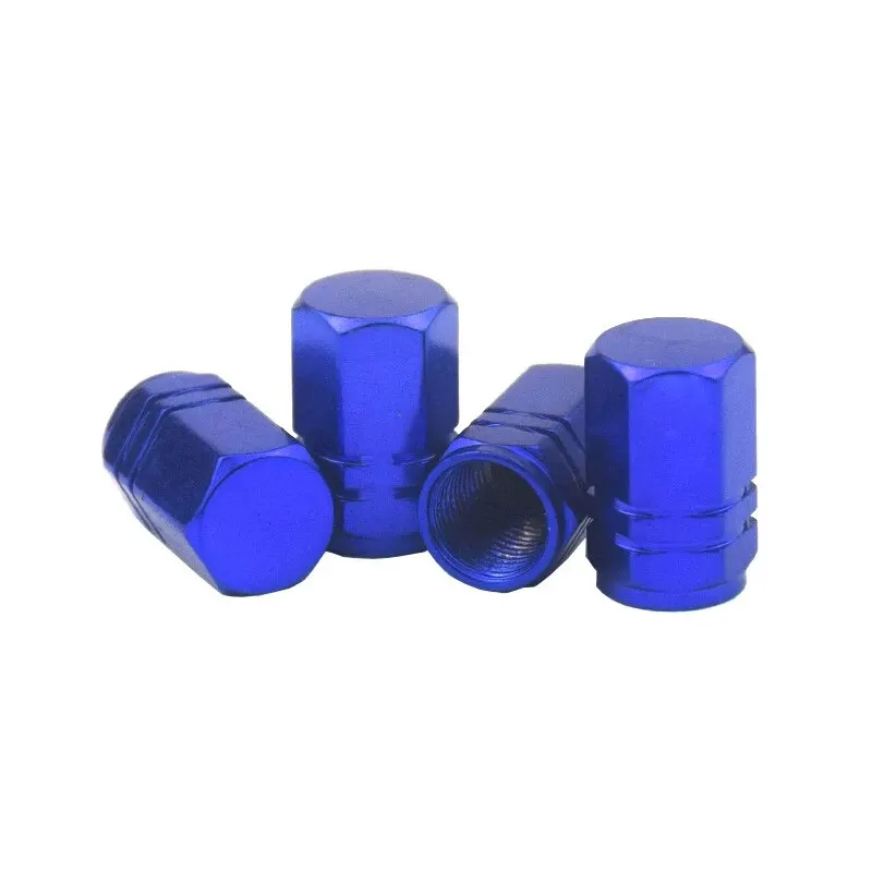 4pcs Aluminum Alloy Car Tire Valve Caps, Personalized Universal Valve Cores, Vacuum Tires, Tire Pressure Monitoring Valve Caps