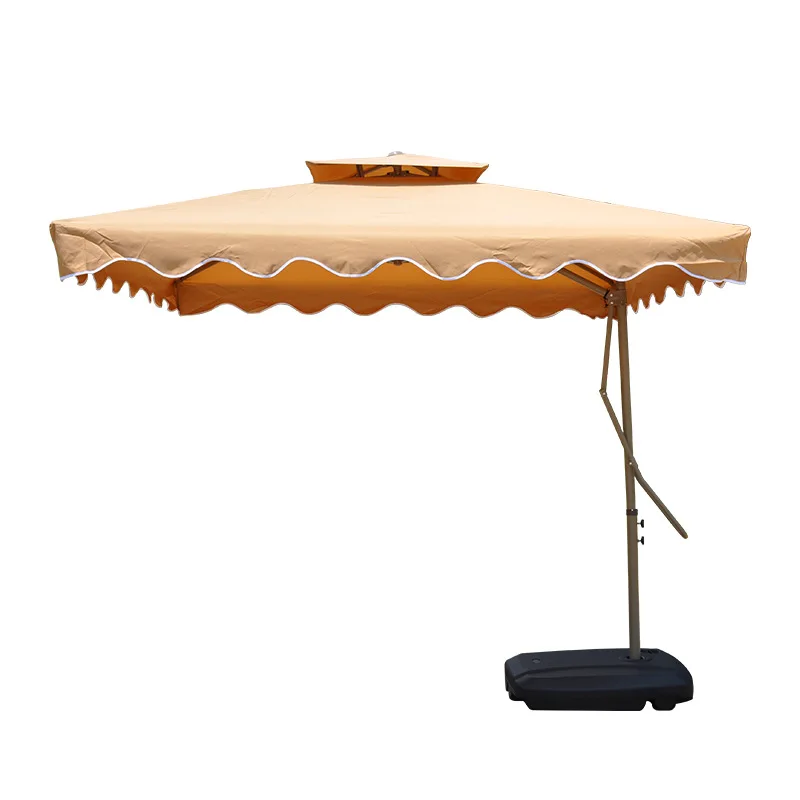 

Outdoor wrench umbrella, villa parasol, courtyard terrace cafe, guard box