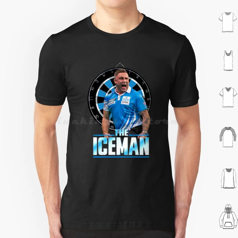 Gerwyn Price Darts-Wales The Iceman Darts Pdc 2022-The Ice Man Gerwyn Price. T Shirt 6xl Cotton Cool Tee Darts Gerwyn Price