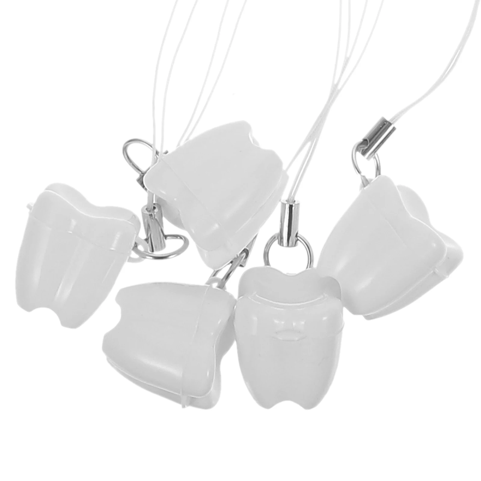 

5pcs Baby Tooth Box Keepsake Storage Container Kids Infant Toddler Milk Teeth Organizer Rope Pp Material Hanging