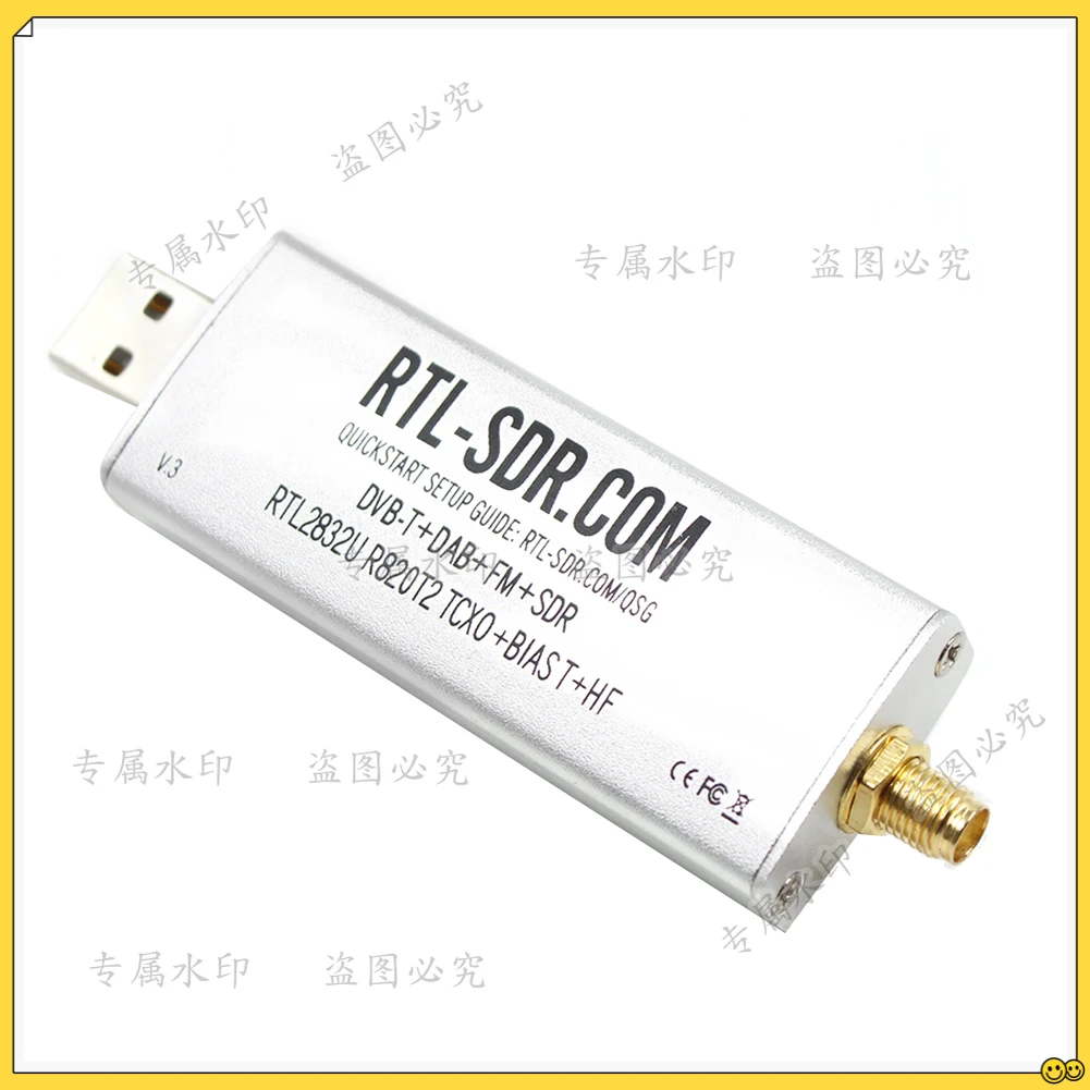 

SDR V3 R820T2 RTL2832U 1PPM TCXO SMA RTLSDR Software Defined Radio Communication System