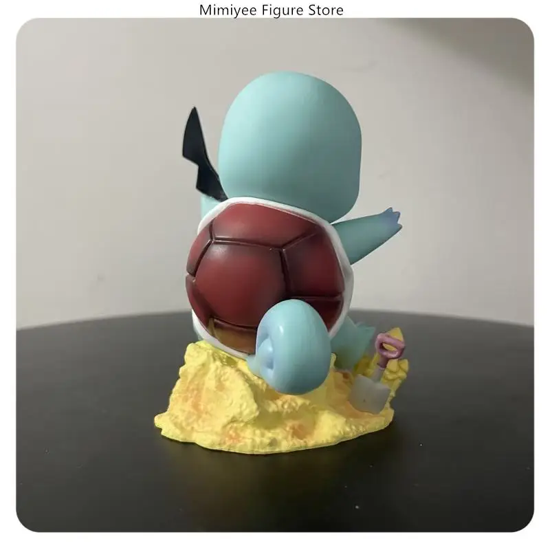 10 cm Bulbasaur & Squirtle Cute Anime Figure Model Statue Collection Decorazione del desktop Ornamento Giocattoli Regali per i fan