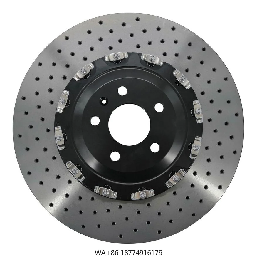 

For Silver Aluminum 2-Piece Floating Brake Disc Rotor for RS6 Avant RS7 Sportback A6 C7 A7 Q7 S6 with 1 Year Warranty
