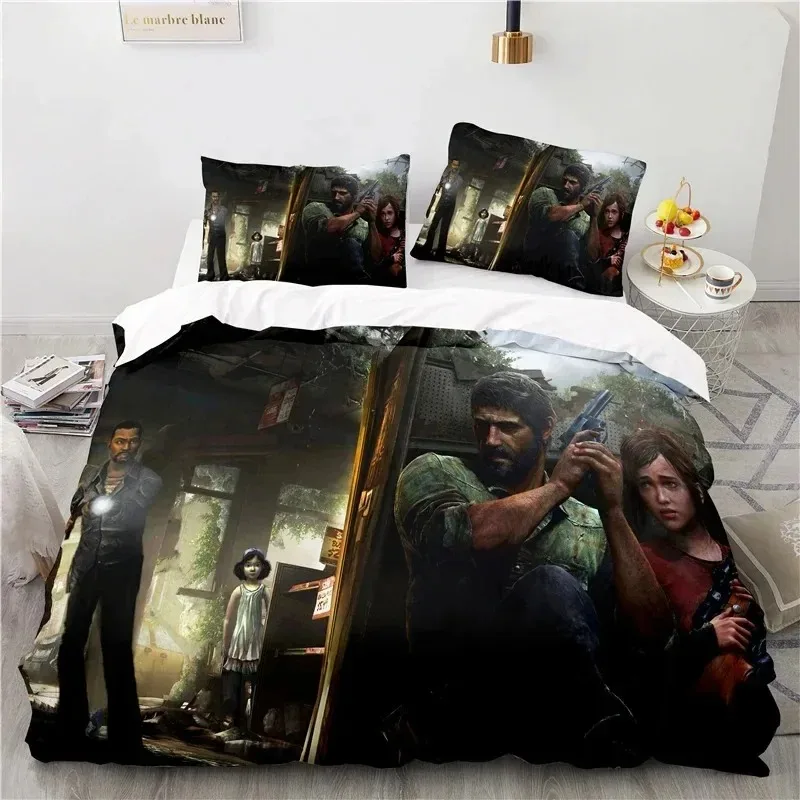 3D Printed Game The Last of Us Bedding Set Boys Girls Twin Queen Size Duvet Cover Pillowcase Bed Kids Adult Home Textileextile