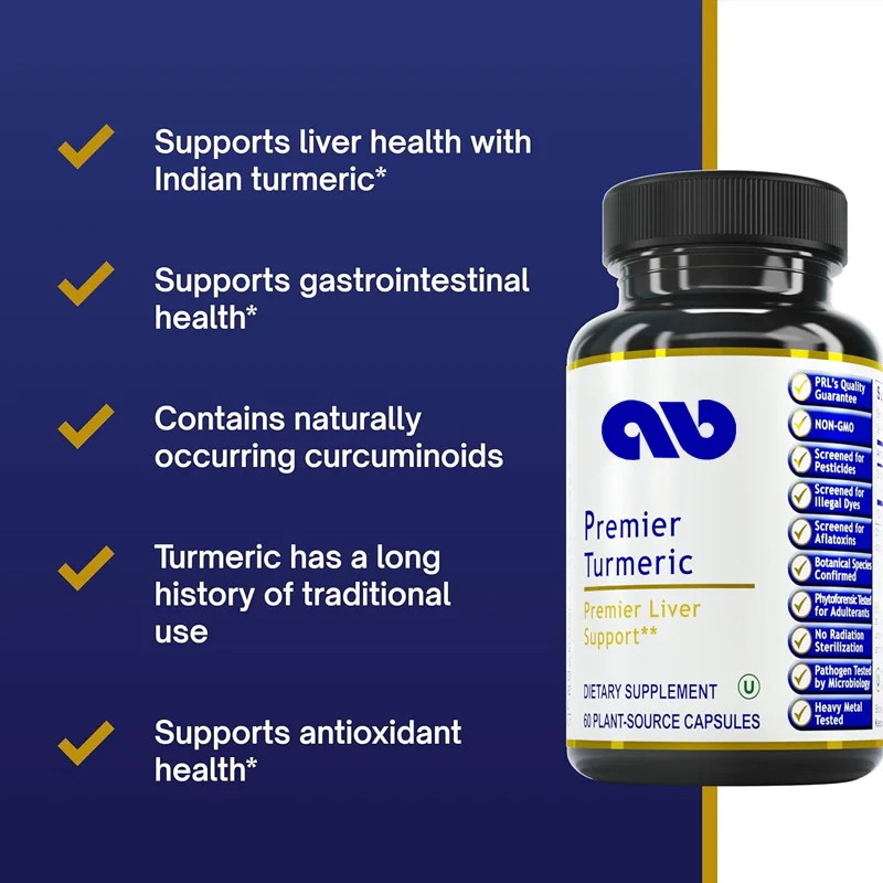 

Turmeric - Supports liver and gastrointestinal health - Contains natural curcumin from organic turmeric -60 capsules