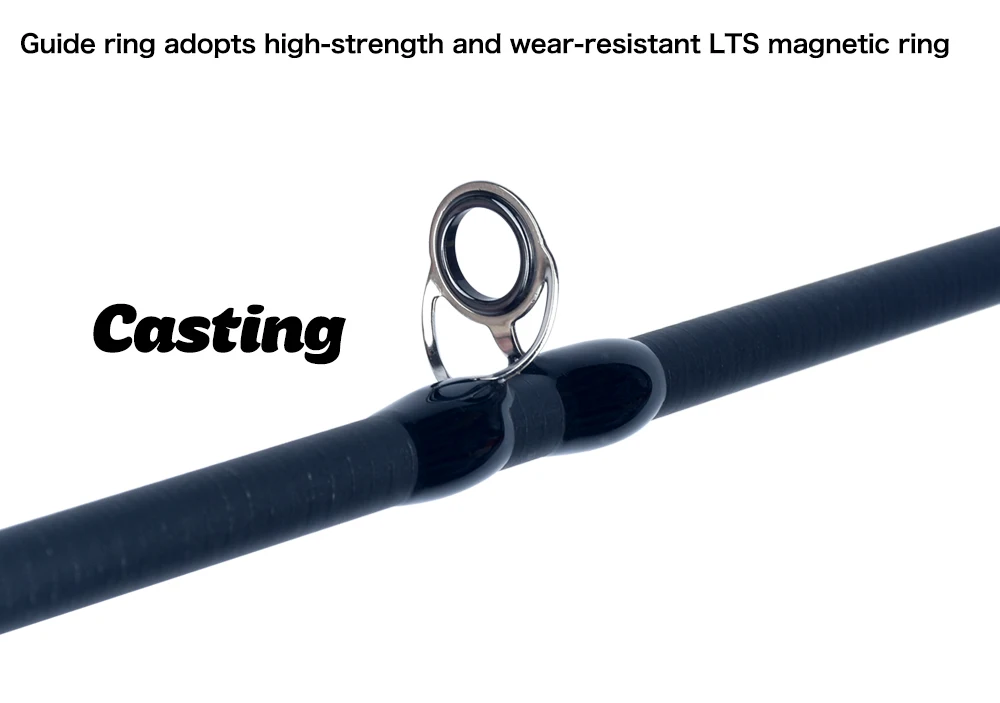 Spinning-Baitcasting-Reise-Angelrute aus Carbon, Mini-Angelrute mit Wurfgewicht 5-30g, M Fast Ultralight Lure Trout Pole – Detail 7
