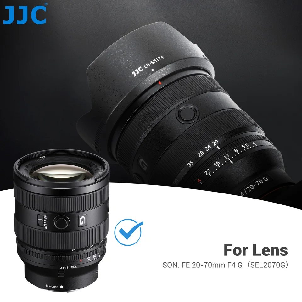 JJC レンズフード Sony FE 20-70mm F4 G (SEL2070G) レンズ用、Sony