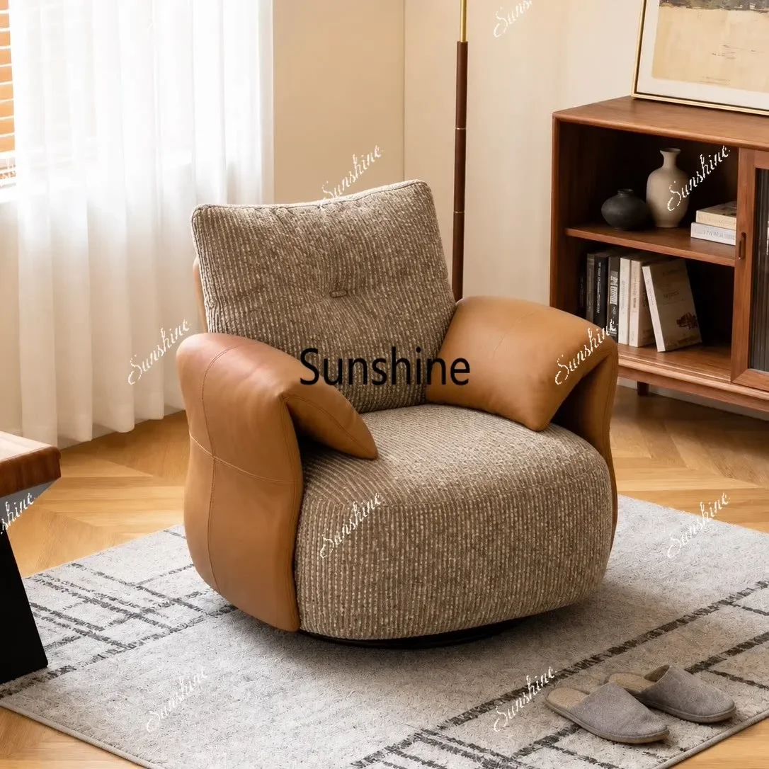 F Modern simple single sofa lazy balcony living room leisure swivel chair