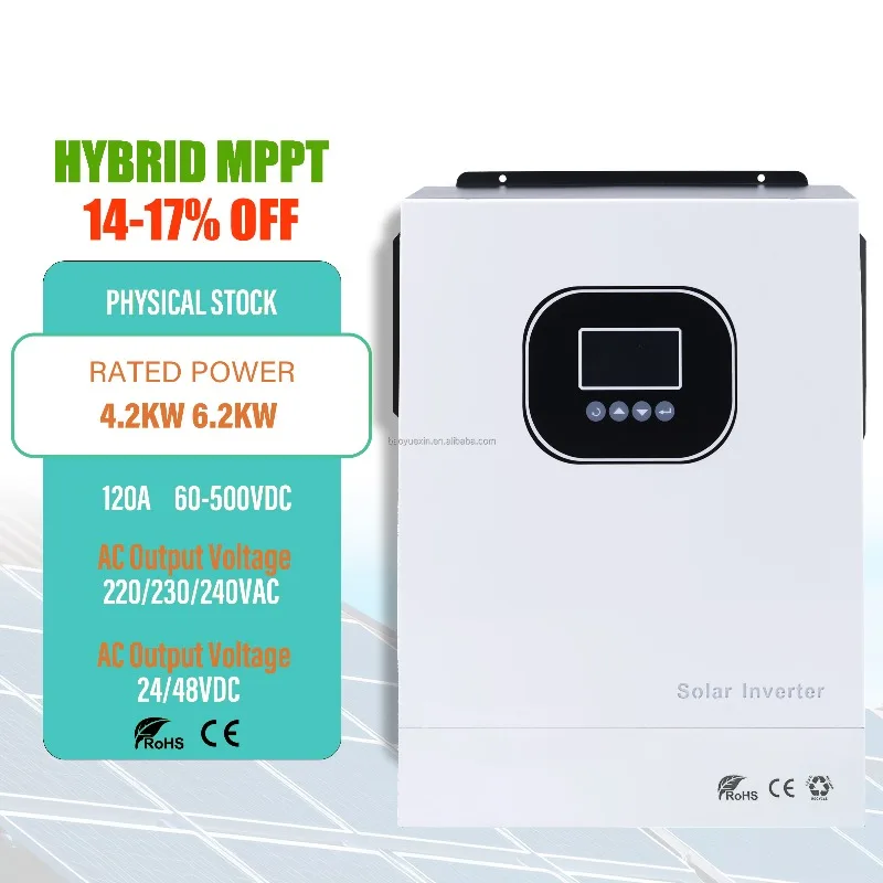 3KW-14KW 24V 48V Hybrid Solar Inverter High Adaptation Africa Market Car Solar Power Equipment