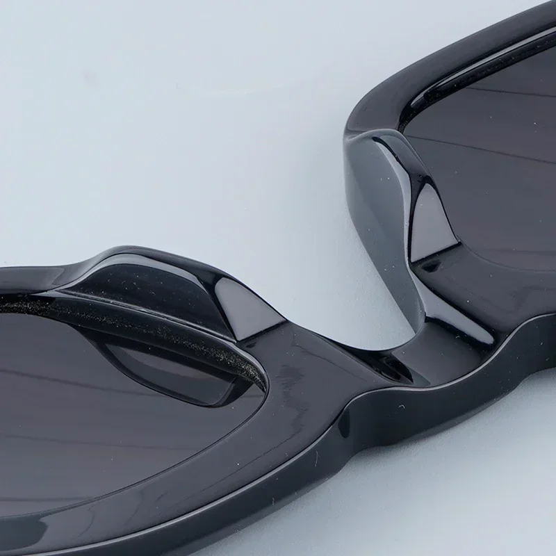 Ins Leclair موضة Cateye خلات النظارات الشمسية Uv400 مصمم اليابان العلامة التجارية سميكة خلات النظارات الكلاسيكية خمر مع حافظة