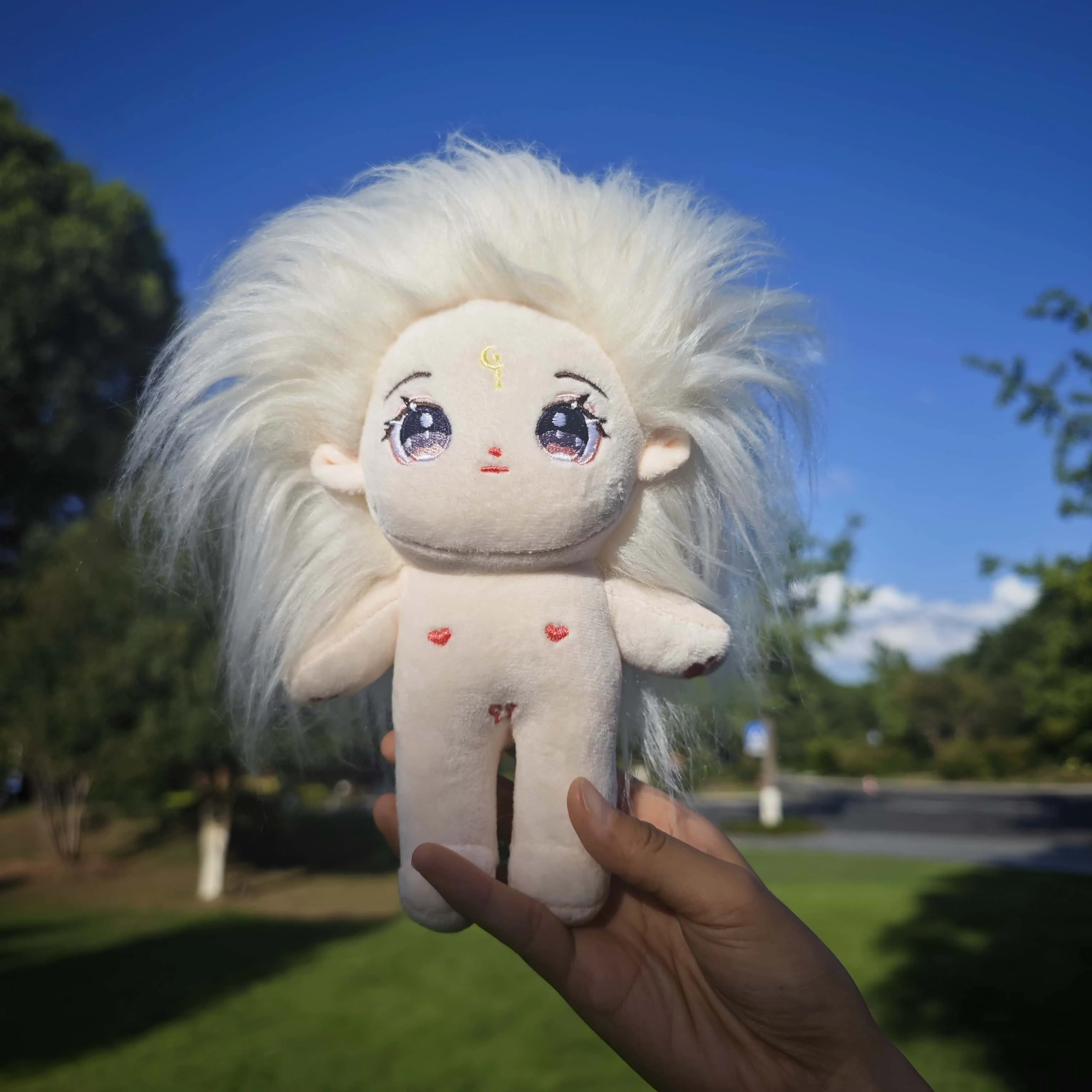 Poupée en coton originale de 20 cm, poupée en peluche habillée mignonne, poupée portable, cadeau pour filles et enfants, anniversaire, cadeau de vacances, poupée mignonne