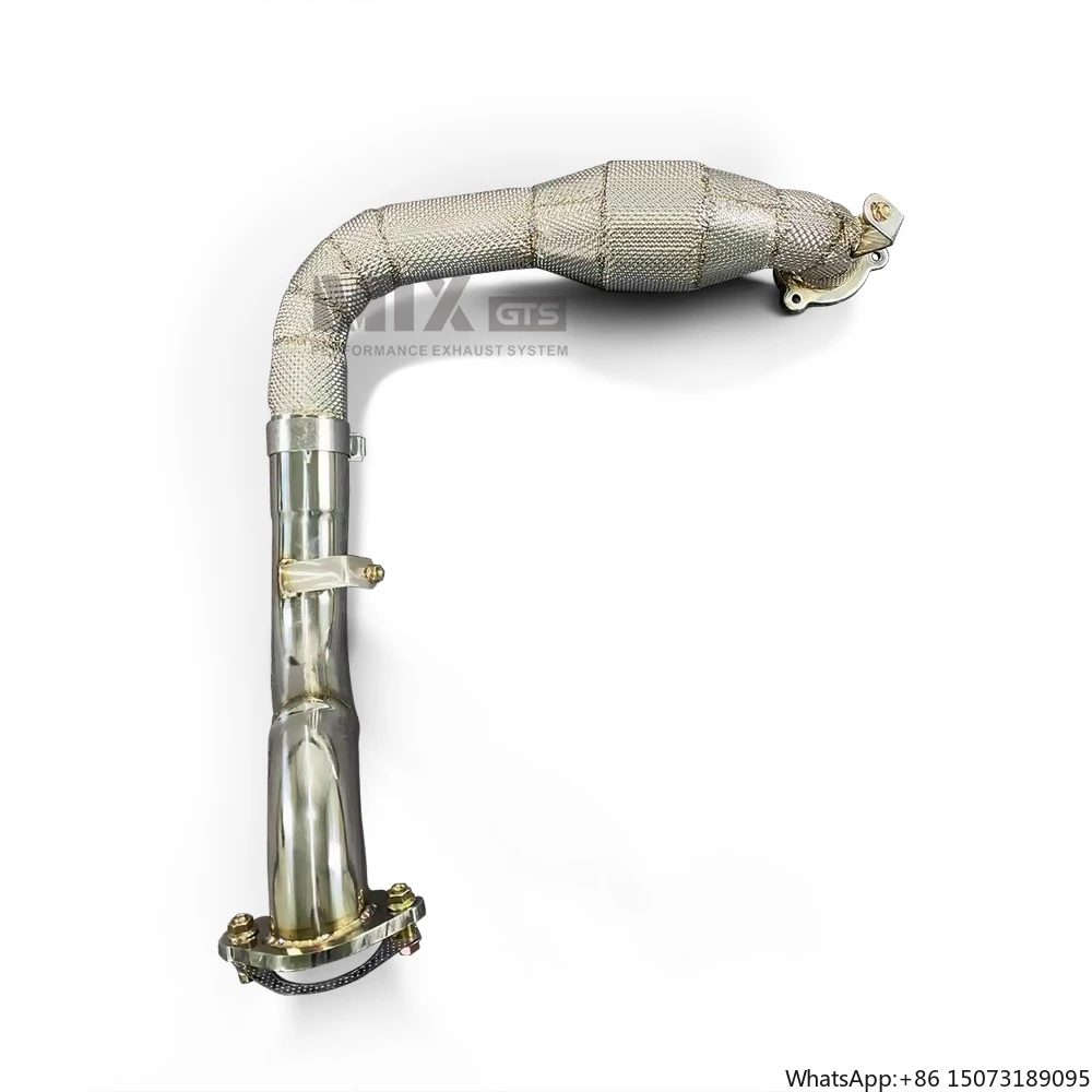 

High Quality 304 Stainless Steel Performance Exhaust Insulation Cover for 2020-2022 A35 2.0T Downpipe Modification
