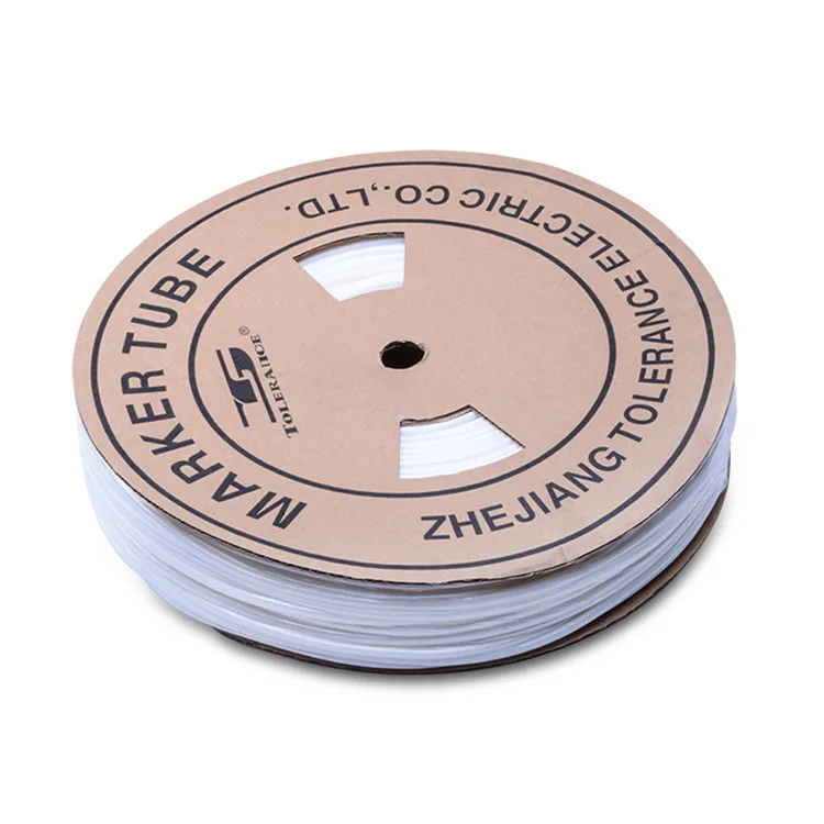 White handwritten code tube for printing numbers, O-shaped blank sleeve coding machine, special PVC rubber tube